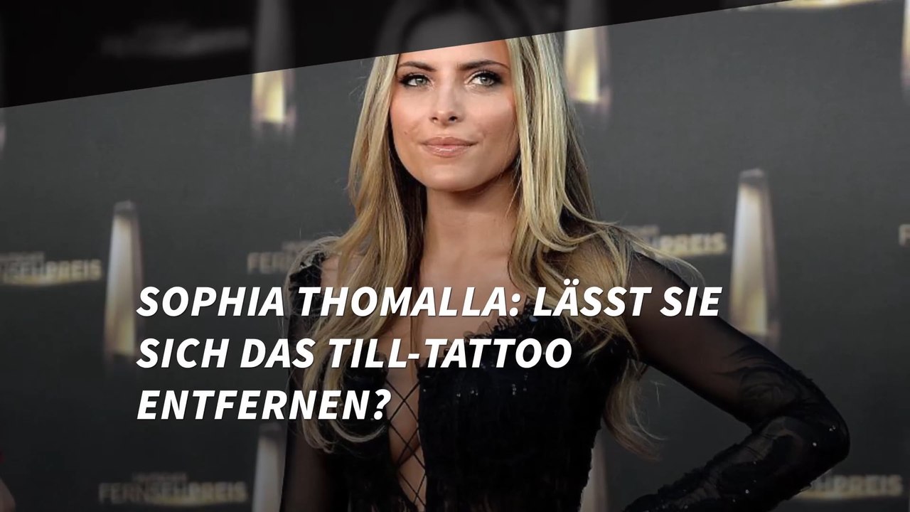 Sophia Thomalla: Lässt sie sich das Till-Tattoo entfernen?