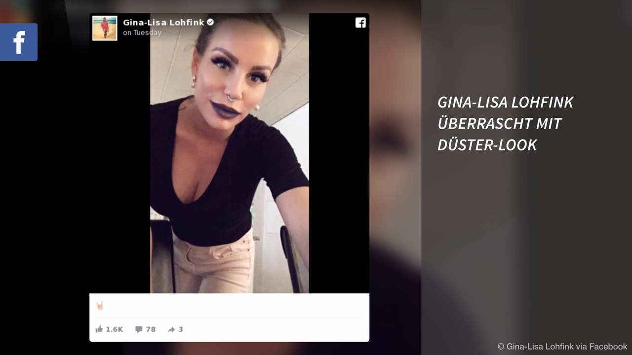 Gina-Lisa Lohfink überrascht mit Düster-Look