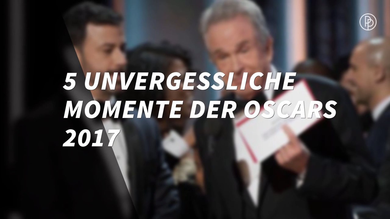 Fünf unvergessliche Momente der Oscars 2017