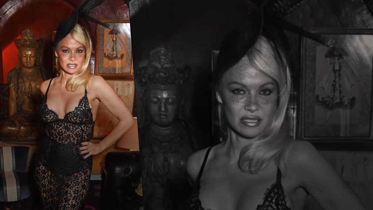 Pamela Anderson kanns noch immer: Ohne BH im Transparent-Kleid