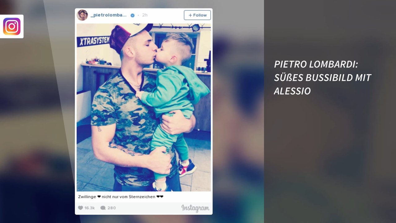 Pietro Lombardi: Süßes Bussibild mit Alessio