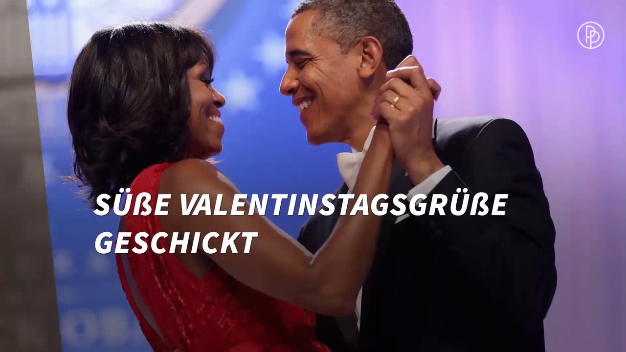 Barack und Michelle Obamas Valentinstags-Tweets lassen den Glauben an Romantik wieder aufleben