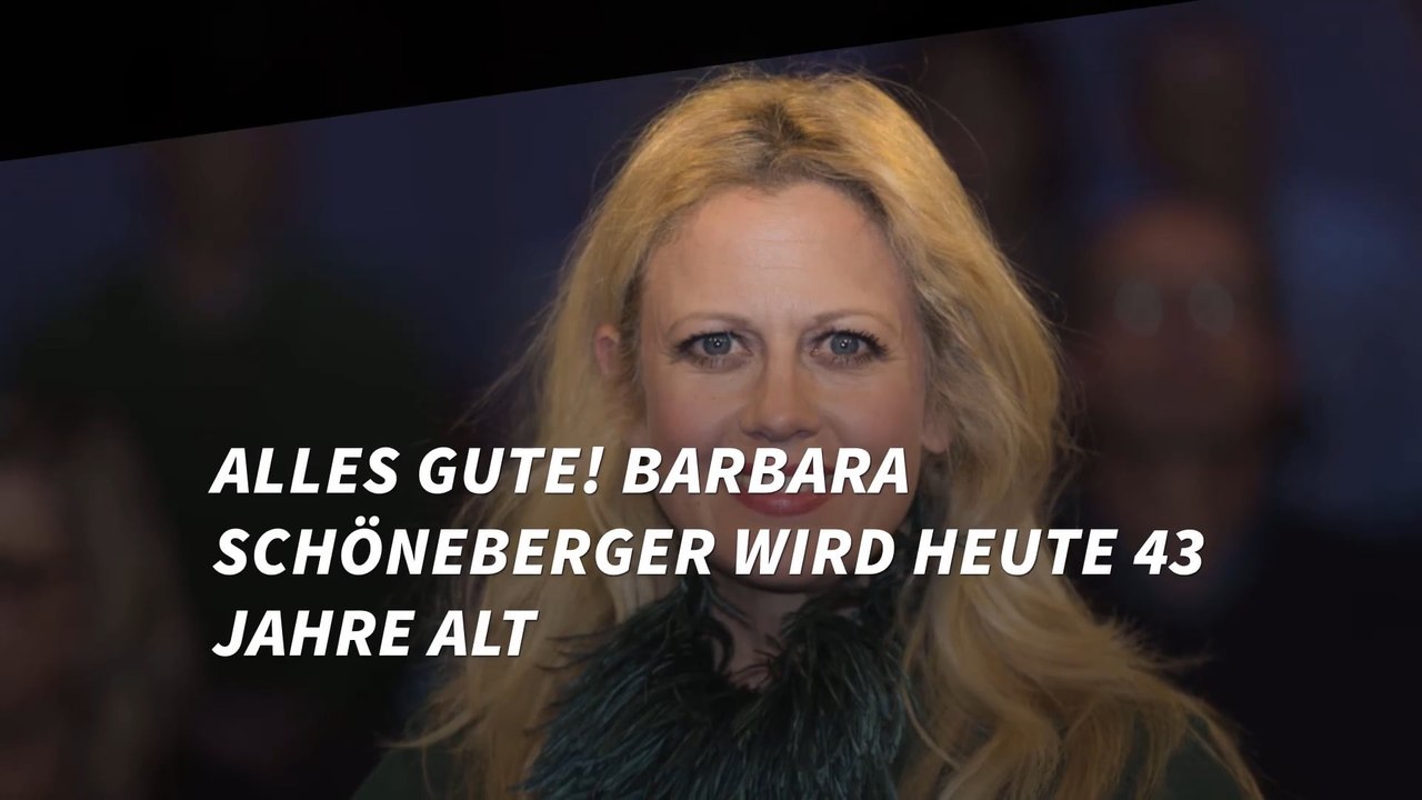 Alles Gute! Barbara Schöneberger wird heute 43 Jahre alt