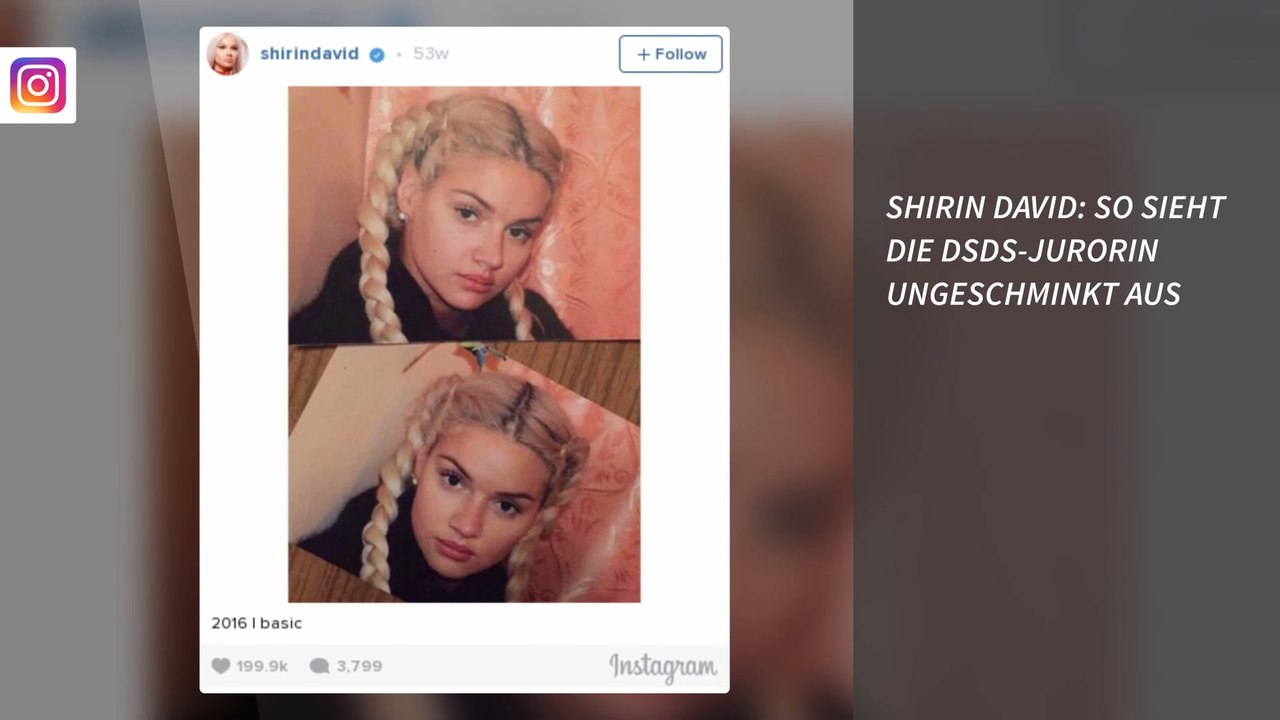 Shirin David: So sieht die DSDS-Jurorin ungeschminkt aus