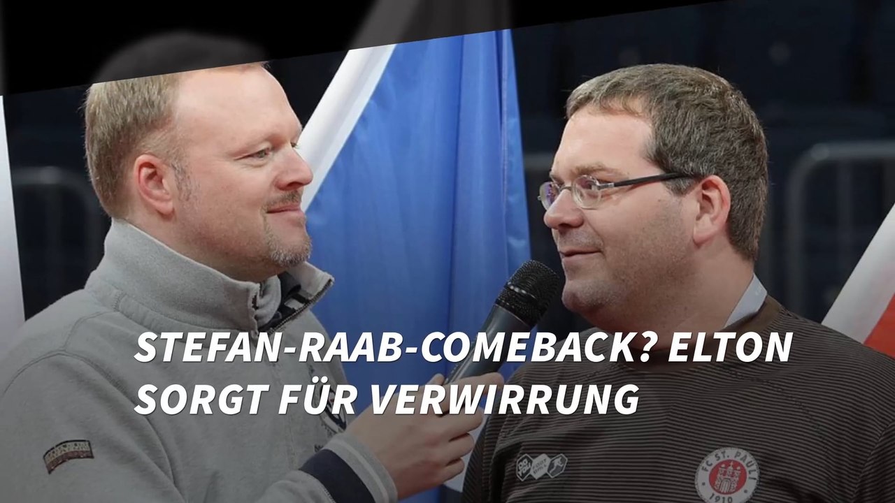 Stefan-Raab-Comeback? Elton sorgt für Verwirrung