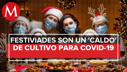 ¿Por qué podrías contagiarte de covid-19 en la cena de Navidad?