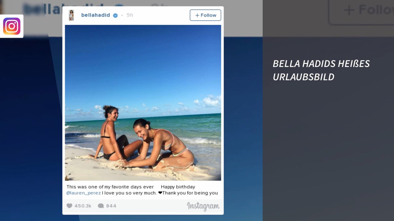 Bella Hadids heißes Urlaubsbild - so sexy posiert das Model im Sand