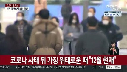 코로나 사태 뒤 가장 위태로운 때 "12월 현재"