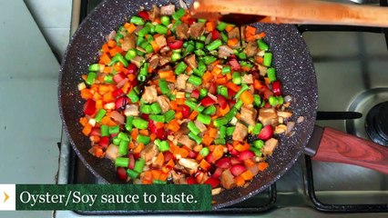 HOW TO COOK FRIED RICE WITH ADOBO - MOYS CUCINA