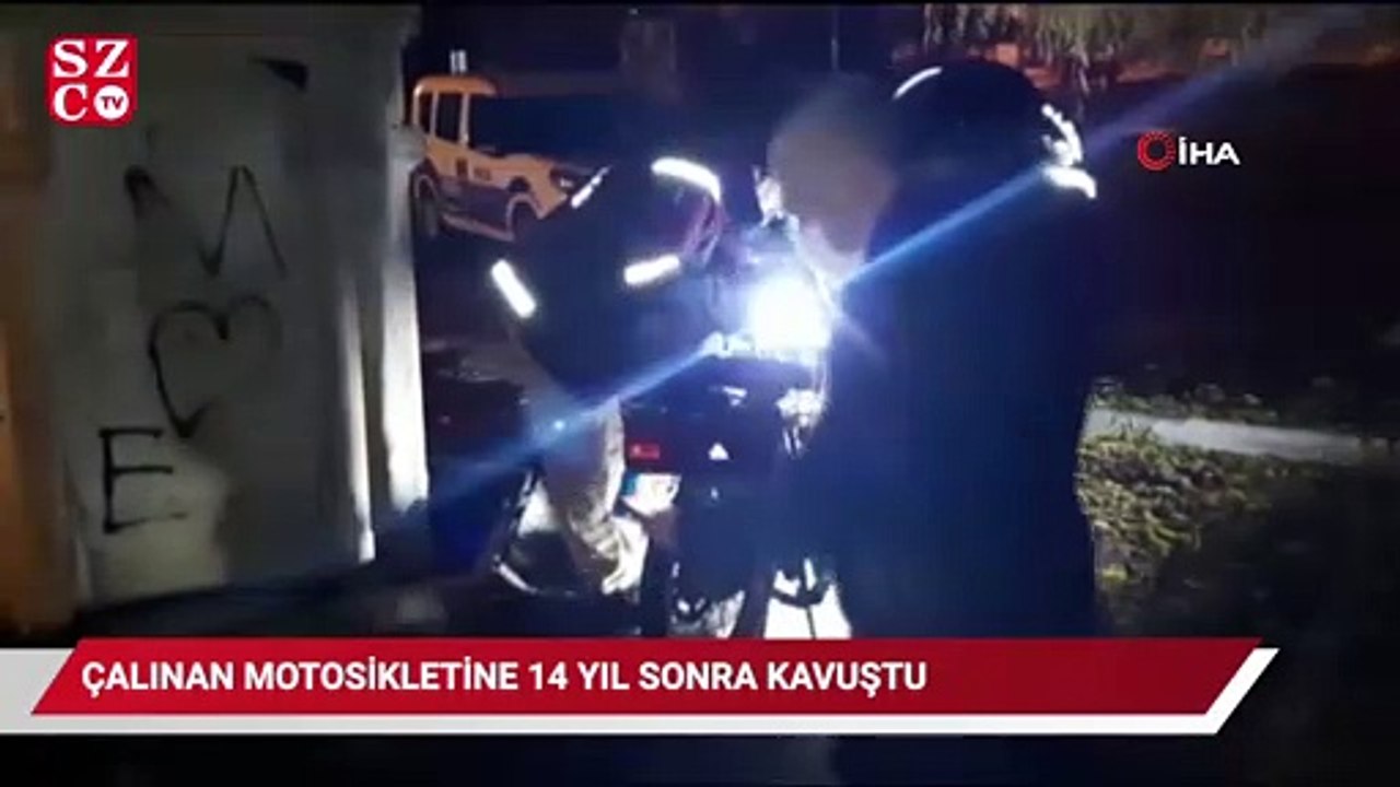 Çalınan motosikletine 14 yıl sonra kavuştu