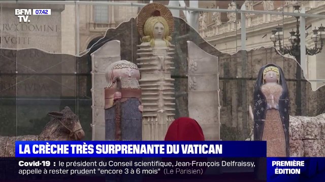 La crèche très contemporaine du Vatican ne fait pas l'unanimité auprès des fidèles
