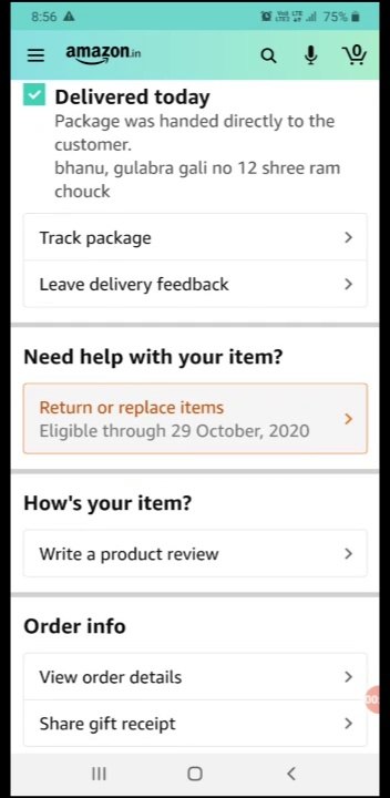 amazon return product process full guidation