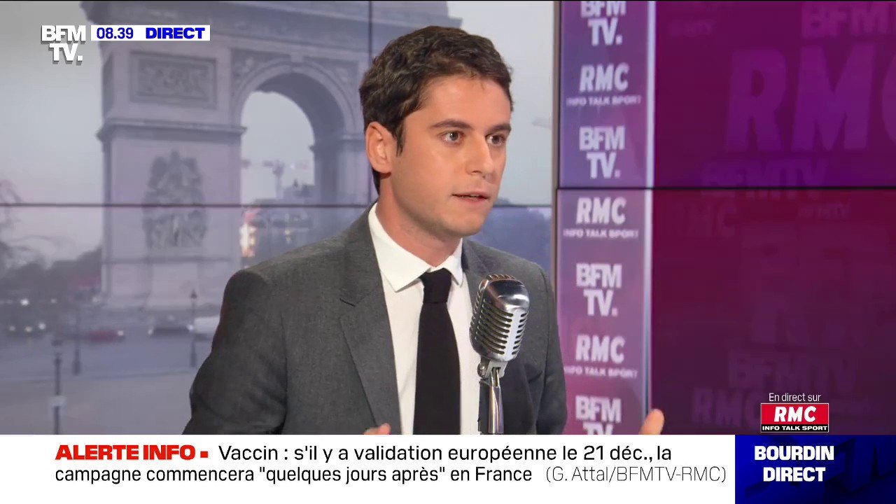 Gabriel Attal: "On a préréservé 200 millions de doses de vaccin auprès de différents laboratoires"