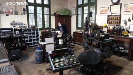 آلة لطباعة الأحرف الهيروغيليفية في القاهرة تعود إلى الحياة