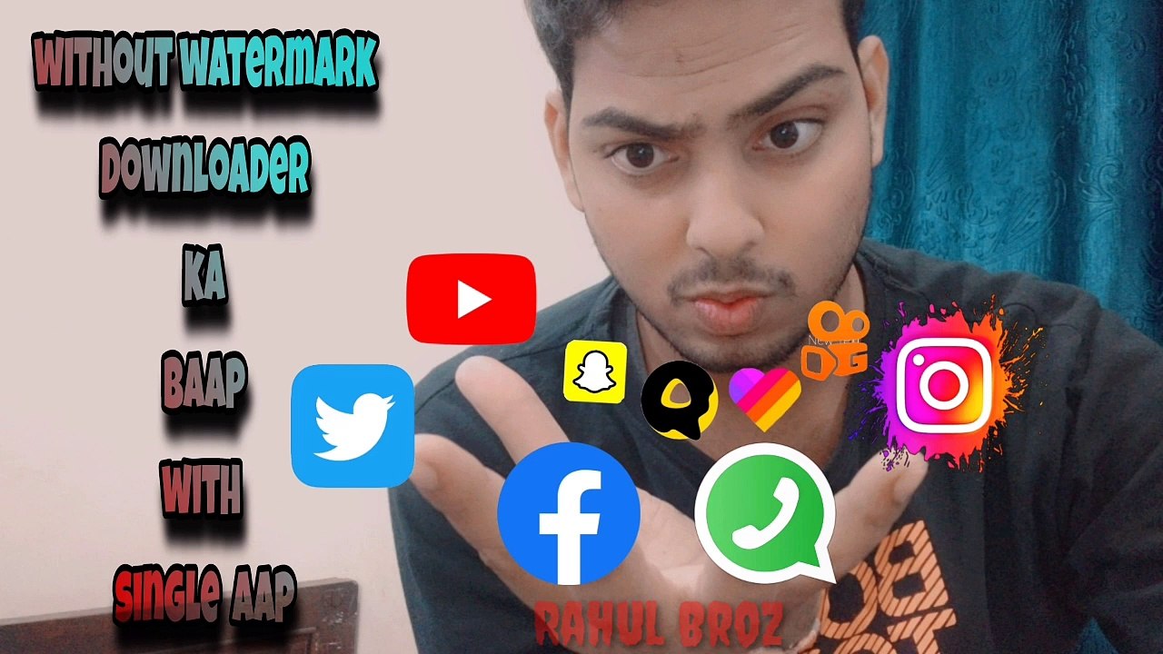 WITHOUT WATERMARK NEW AMAZING VIDEO DOWNLOADER FOR ALL SOCIAL APP DIRECT IN GALLERY