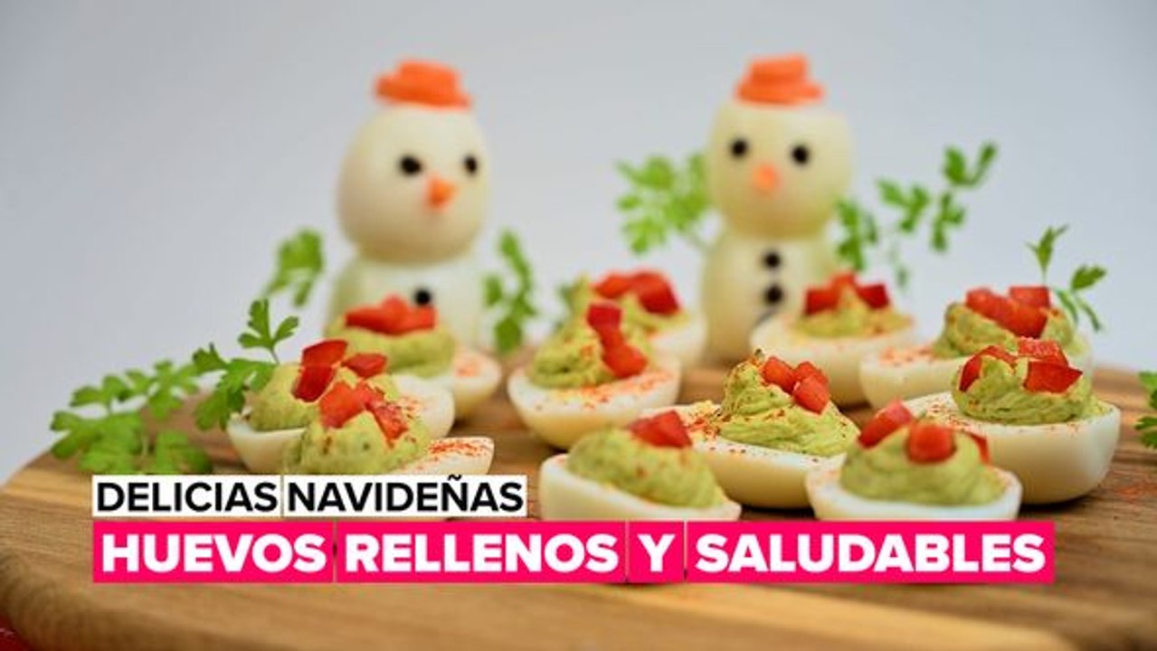 Delicias navideñas: huevos rellenos, ¡y saludables!