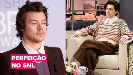 Veja como Timothée Chalamet acertou em cheio sua impressão de Harry Styles no SNL