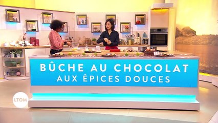 Bûche au chocolat aux épices douces