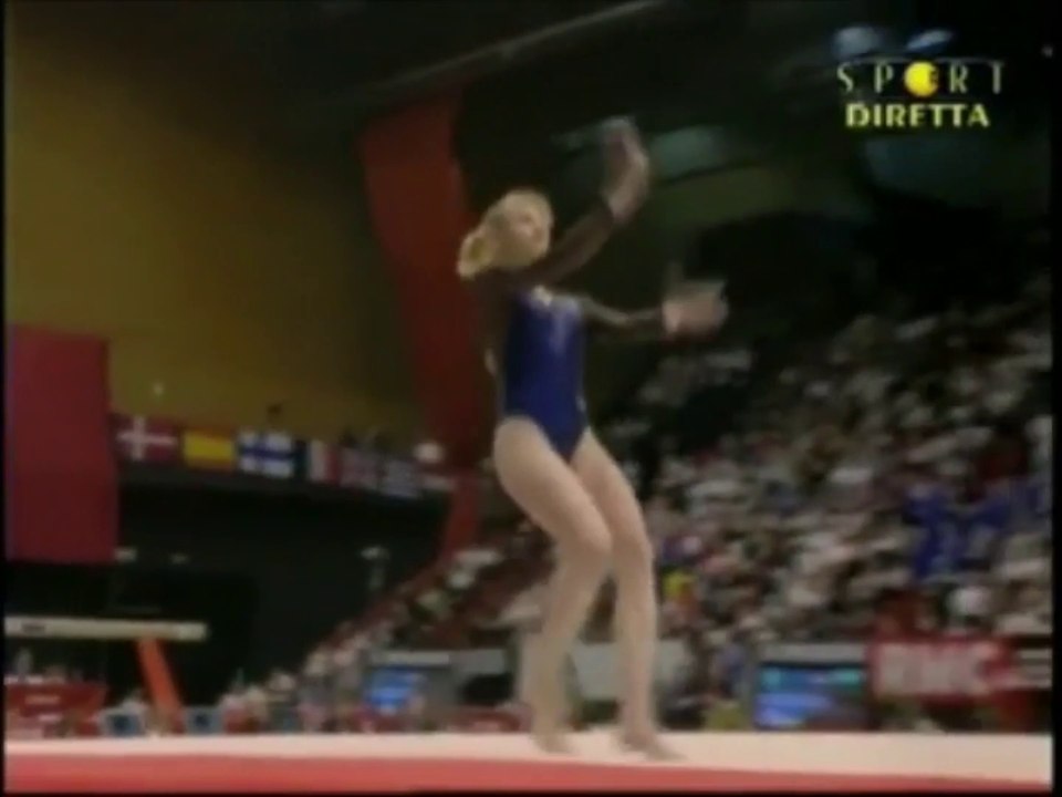 Alina Kozich - FX EF - 2008 European Gymnastics Championships