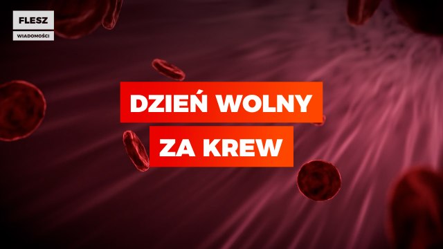 Dodatkowy dzień wolny od pracy dla osób, które oddały krew lub osocze