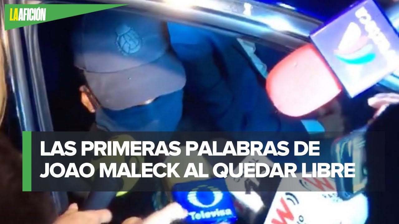 Arrepentido, así salió Joao Maleck de la cárcel tras pagar fianza