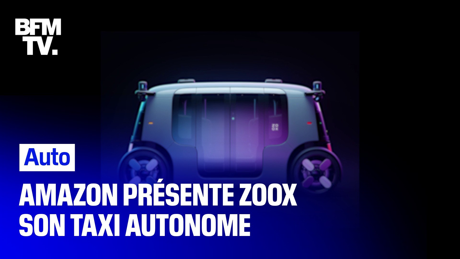 Amazon vient de dévoiler Zoox, son petit taxi autonome et électrique -  Vidéo Dailymotion
