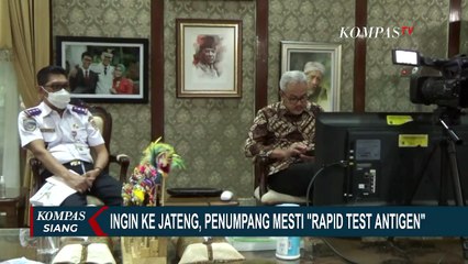 Ingin ke Jawa Tengah, Penumpang Mesti Rapid Test Antigen