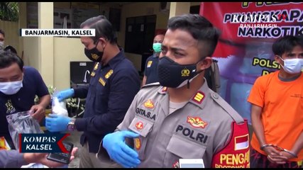Kurir 1,3 Kilogram Sabu Ditangkap Kepolisian Sektor Banjarmasin Utara