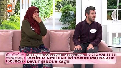 Ayşe Hanım oğlu Ahmet ile stüdyoda...