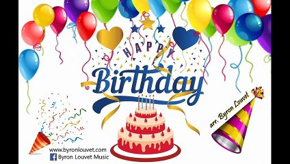 Happy Birthday - arr. Byron Louvet +TAB