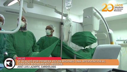 Se realizó por primera vez en Misiones una intervención al corazón mínimamente invasiva