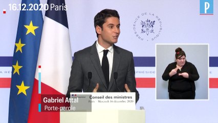 Réveillon de Noël: Gabriel Attal rappelle l'importance du "port du masque" en famille