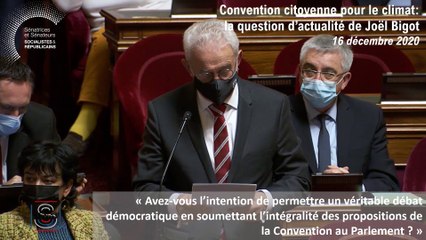 Joël Bigot : question d'actualité du 16 décembre 2020