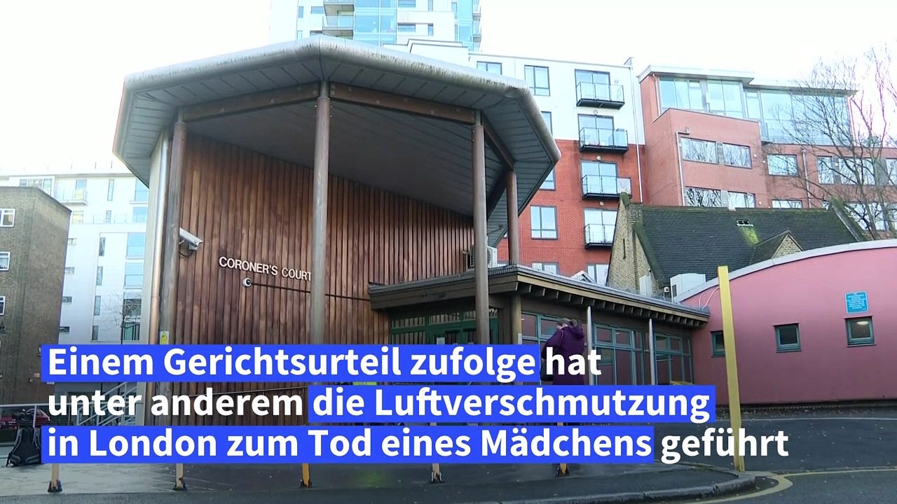 Luftverschmutzung mitverantwortlich für Tod von Mädchen in London
