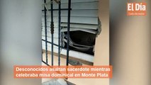 Desconocidos asaltan sacerdote mientras celebraba misa dominical en Monte Plata