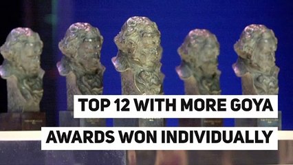 Top 12 with more Goya Awards won individually