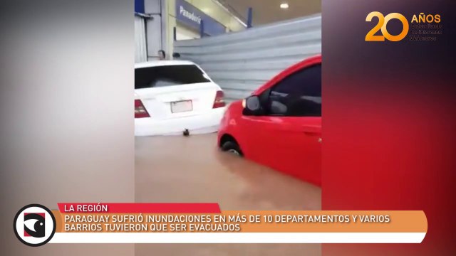 Paraguay sufrió inundaciones en más de 10 departamentos y varios barrios tuvieron que ser evacuados