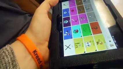 Adult with Autism answering questions using Coughdrop