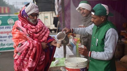 Farmers protest: Farmers brave cold as temperature dips to single digit in Delhi-NCR | Ground Report