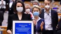 European human rights award: Belarusian opposition given Sakharov prize