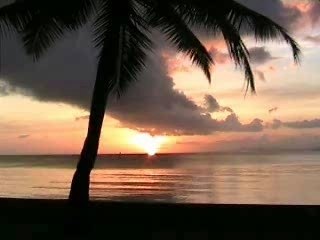 Sunset in fidji
