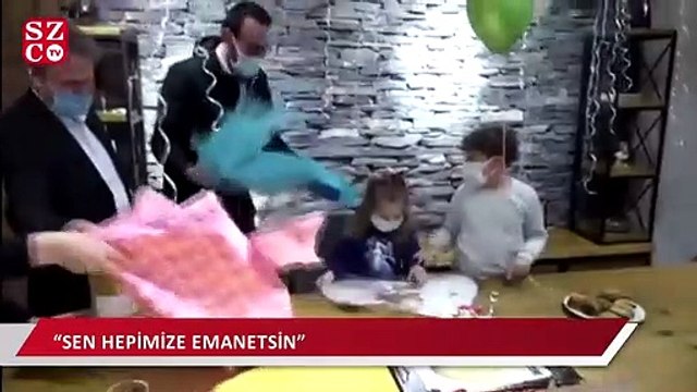91 saat sonra enkaz altından kurtarılan Ayda'ya sürpriz doğum günü