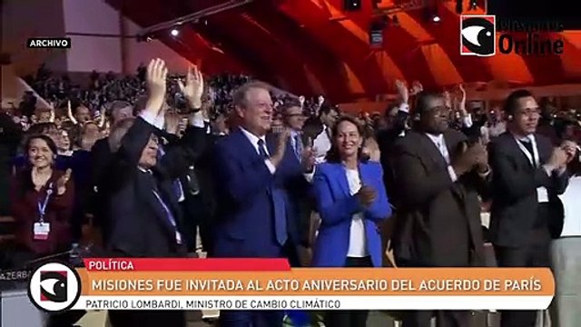 Misiones fue invitada al acto aniversario del acuerdo de París