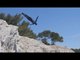 Guy Dives off High Cliffs and Platforms Into Water