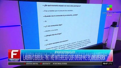 Laura Cibilla: "Maradona me decía que era el amor de su vida"