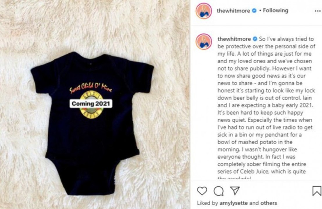 Laura Whitmore is pregnant with her first child