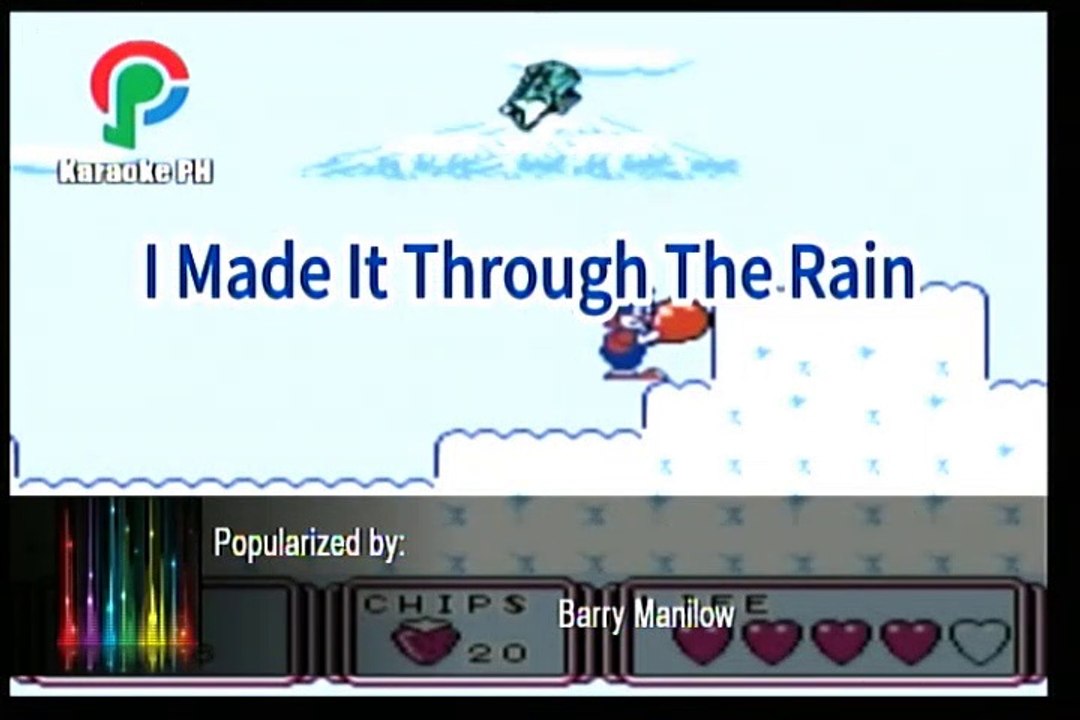 Barry Manilow I Made It Through The Rain Karaoke