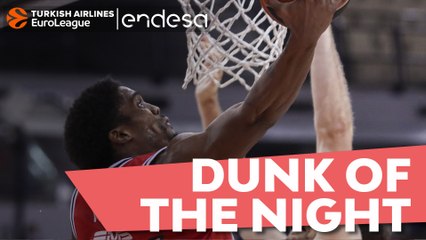 Endesa Dunk of the Night: Shaquielle McKissic, Olympiacos Piraeus