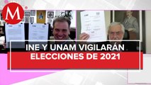 INE y UNAM firman convenio para monitorear elecciones de 2021