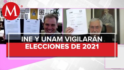 INE y UNAM firman convenio para monitorear elecciones de 2021